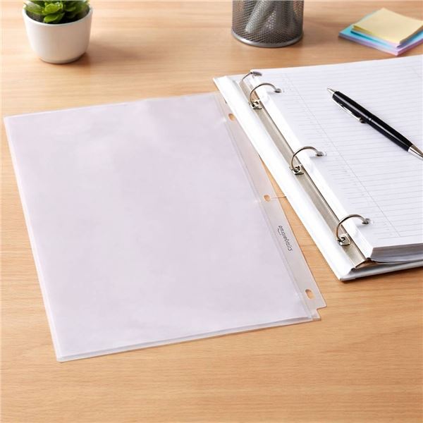 Amazon Basics Non-Glare Sheet Protectors, Pack of 200
