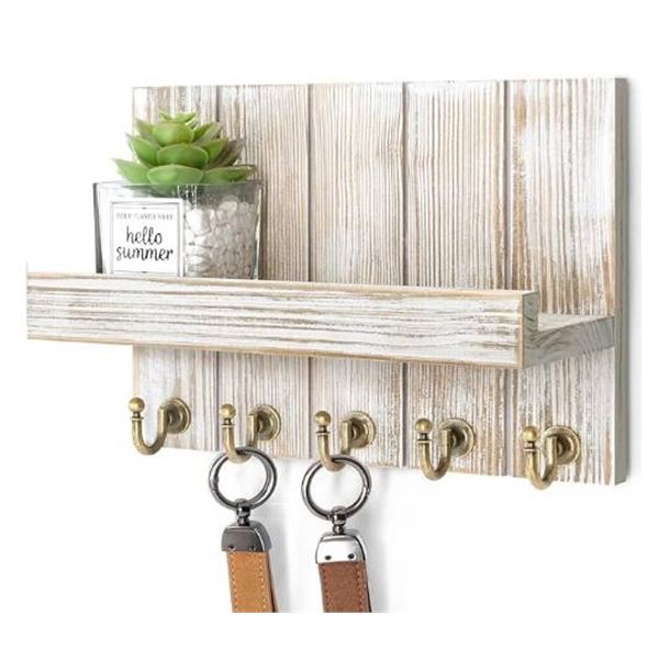 Rebee Vision Wall Key and Mail Holder - Model RB-KH10-WH-SDYQ