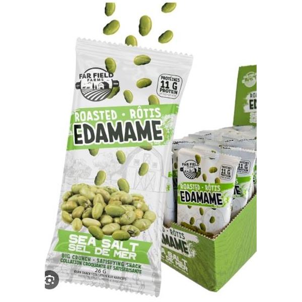Far Field Farms Roasted Edamame Snacks, Sea Salt Flavor, 10 x 269g