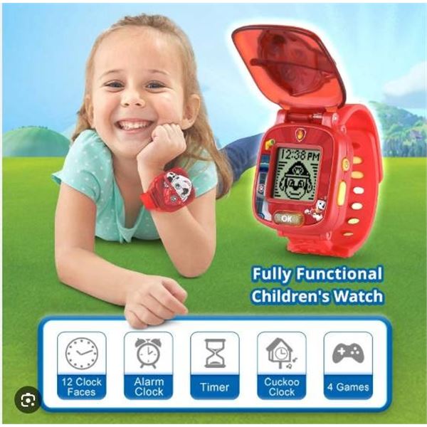 VTech French Paw Patrol Interactive Watch Featuring Marshall for Ages 3-6