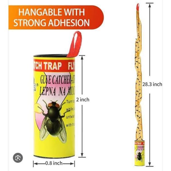 Fly Catch Trap Set Including 4 packs - 16 Individual Units by Green Killer