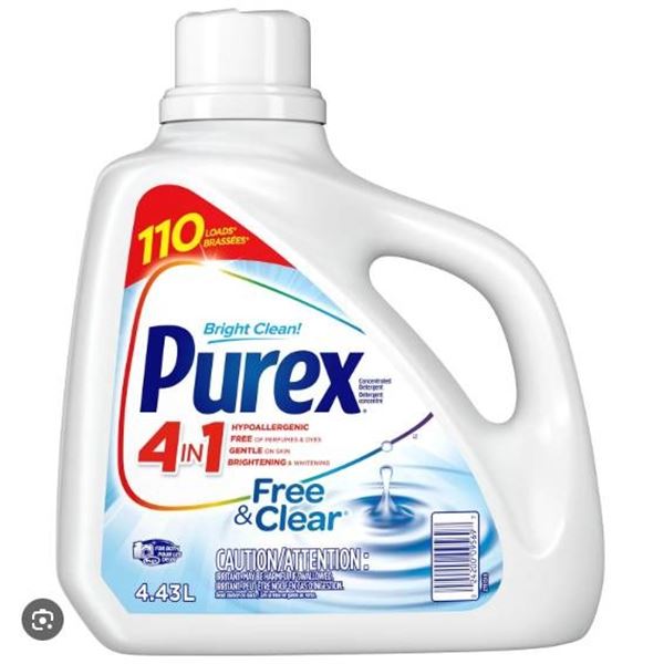 Purex 4-in-1 Free & Clear Laundry Detergent 4.43L 110 Loads