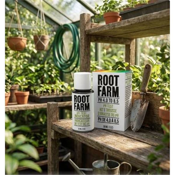 4X30 mLRoot Farm pH Test Kit, PH 4.0 to 8.5, 4X30 mL