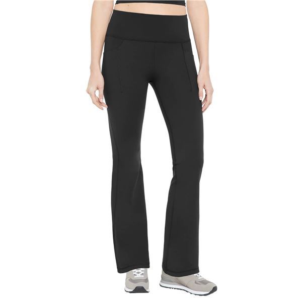 GapFit Women's Flared Legging, Size XL, Black