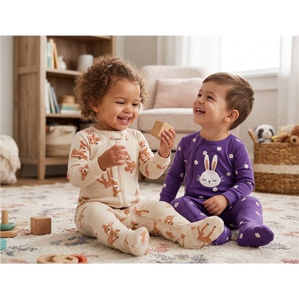 Pekkle Micropolar Sleepers 2-Piece Set – Size 12M