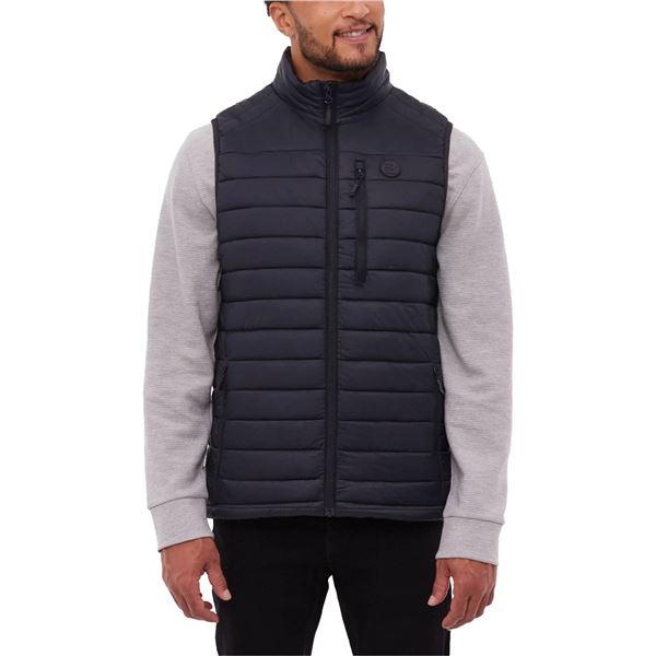 Bench Men’s Puffer Vest, Size Large, Black