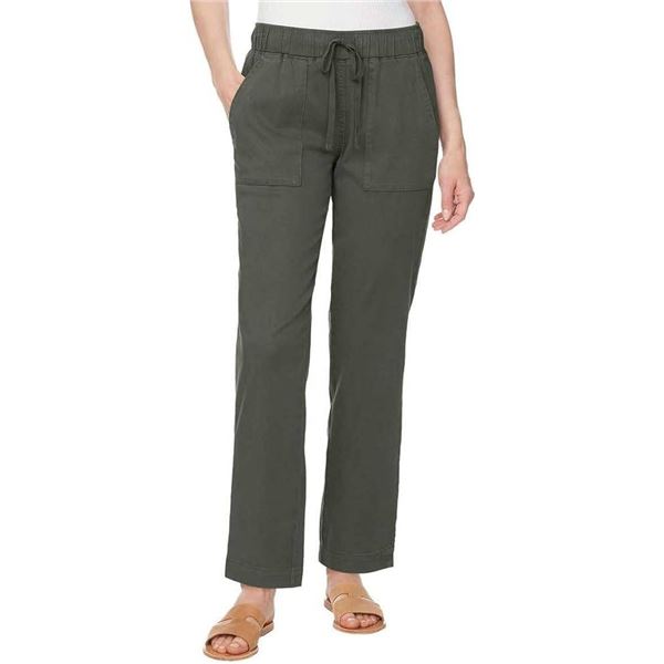 Buffalo David Bitton M Green Pants with Drawstring Waist