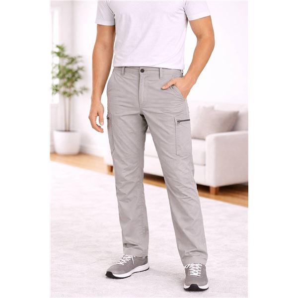 Tilley Lightweight Cargo Pants Size 30x32 in Light Gray