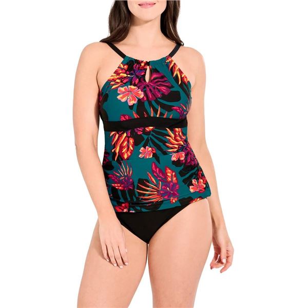 Women's Halter Top, Floral Print, Size XXL/TTG