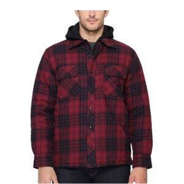B.C. Clothing Co. Plaid Shirt With Removable Hood, Size XXL/TTG