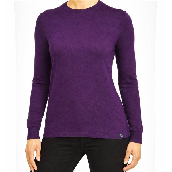 United Colors of Benetton Purple Long-Sleeve Shirt, Size S/P