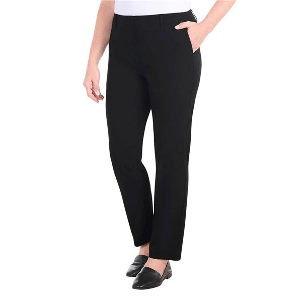 Hilary Radley Women's Pants Size 12 in Black with Rayon Blend Material