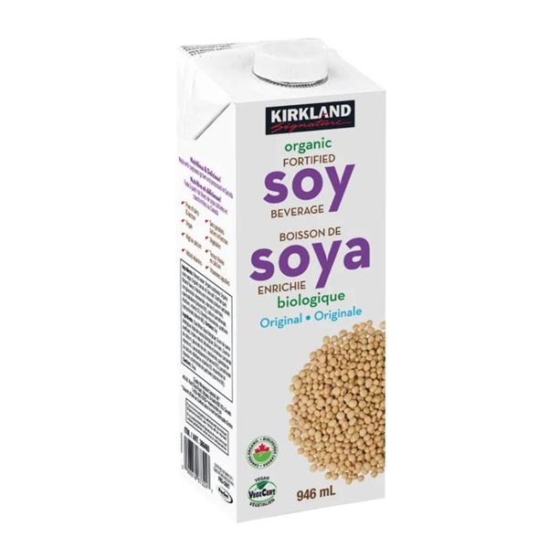Kirkland Organic Fortified Soy Beverage, 6 x 946mL
