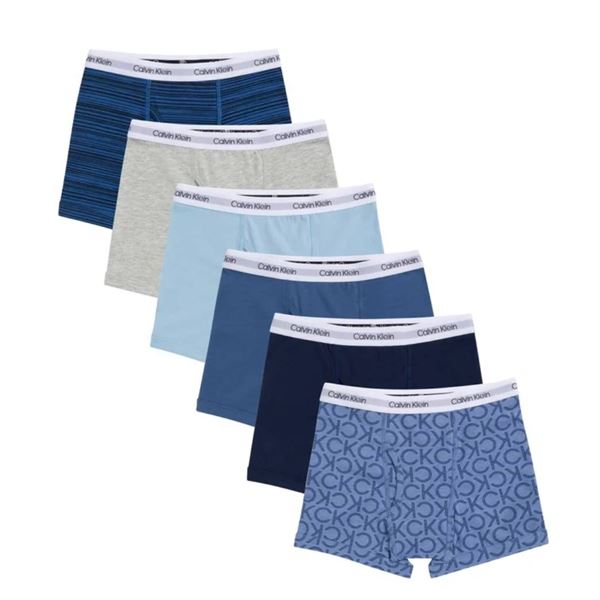 Calvin Klein Boys' Boxer Briefs, XL 16/18, 6-Pack