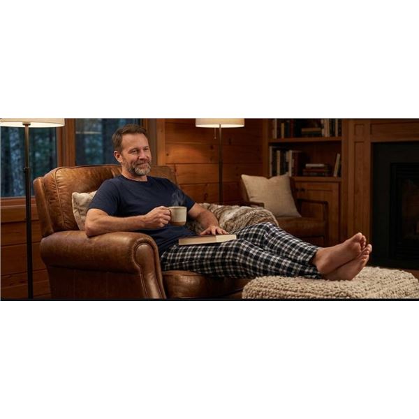 Joe Boxer Men's Lounge Set, XL/TP, Two-Piece, Navy, Model M1761