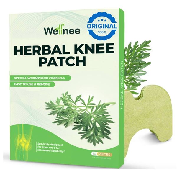 Lot of 2 - Wellnee Herbal Knee Patch with Wormwood Formula – 10 Pieces