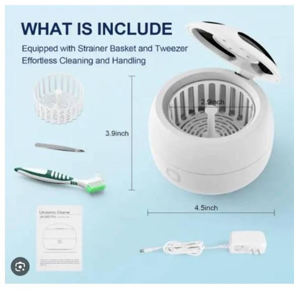 Ultrasonic Cleaner, Model JX-580 Pro, 200ml Tank, UV-Sterilizing Capability
