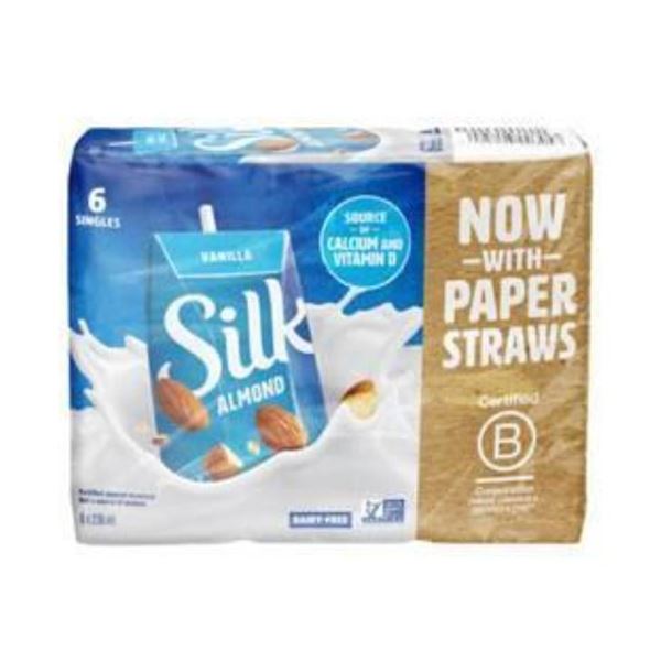 Silk Almond Vanilla Beverage 6-Pack, 236mL Each