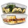 Image 1 : Razab Classic Collection 1520ml Glass Food Storage Containers (2-Piece Set)