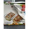 Image 3 : Razab Classic Collection 1520ml Glass Food Storage Containers (2-Piece Set)