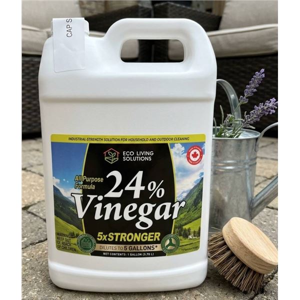Eco Living Solutions 24 Percent Vinegar All-Purpose Formula, 5x Stronger