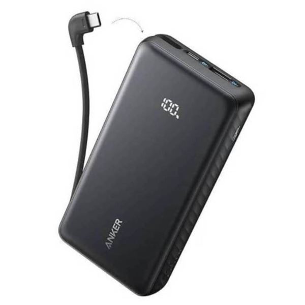 Anker Power Bank 20,000mAh with Built-In USB-C Cable - Model A1689011