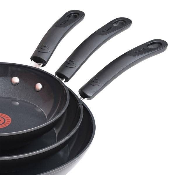 T-fal Heat Mastery Frying Pan Set with Thermo-Spot, 3-Piece