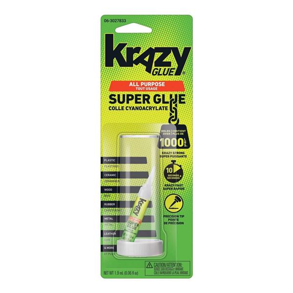 Krazy Glue All Purpose Super Glue with Pin-Point Tip, Lot of 6
