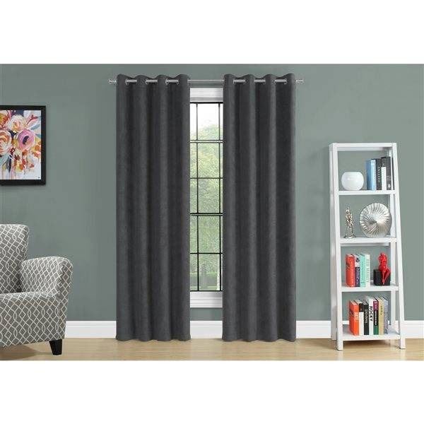 Sun+Blk Total Blackout Curtain Panels, 52 x 90 In, 2 Pieces