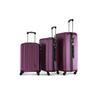 Image 1 : Three Purple ROOTS Hard-Shell Rolling Luggage Cases
