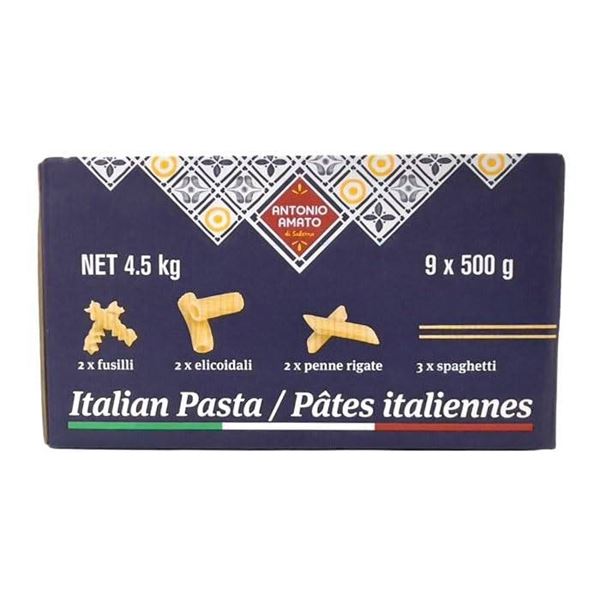 Antonio Amato Italian Pasta Set, 9 x 500 g Pack, 4.5 kg Net Weight