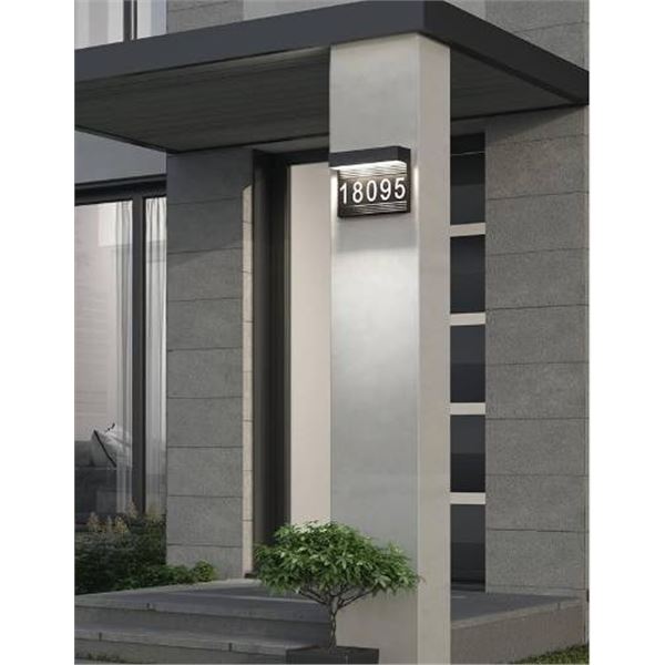 Artika LED Address Wall Light, Model TRK-ART, Black, 18095