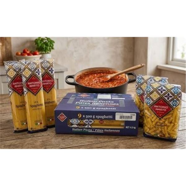 Antonio Amato Italian Pasta, 9 x 500 g Spaghetti and Other Varieties