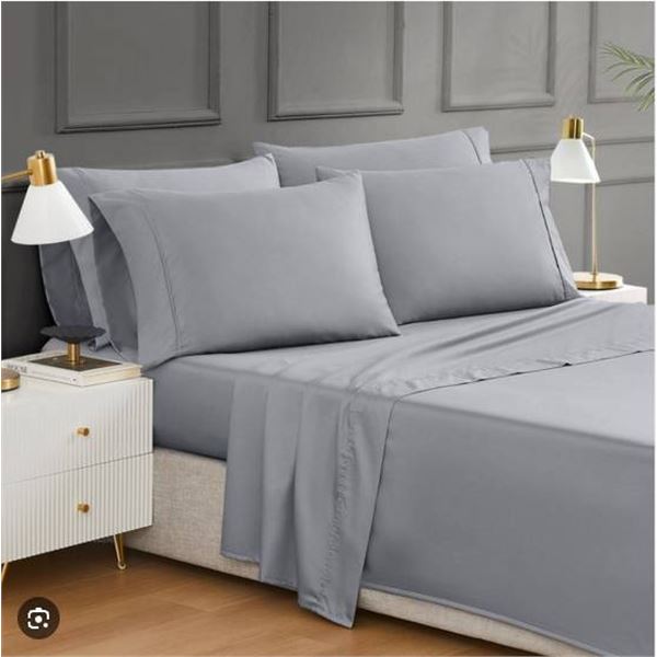 Hotel Signature Sateen 400 Thread Count Queen 6-Piece Egyptian Cotton Sheet Set