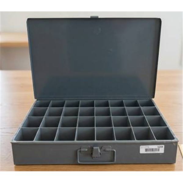 Metal Storage Organizer with Divided Compartments, 12 x 18 x 3 in