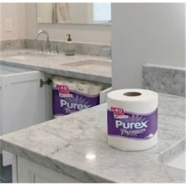 Purex Premium 2-Ply Toilet Paper, 40 Giant Rolls, Made in Canada