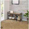 Image 1 : Neatfreak Shoe Storage Bench With Steel Frame and Two Shelves
