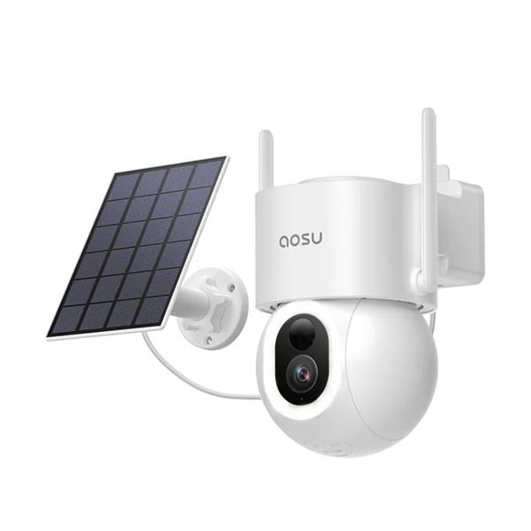 Aosu SolarCam D1 MAX Wireless Security Camera and Spotlight, 400 Lumens