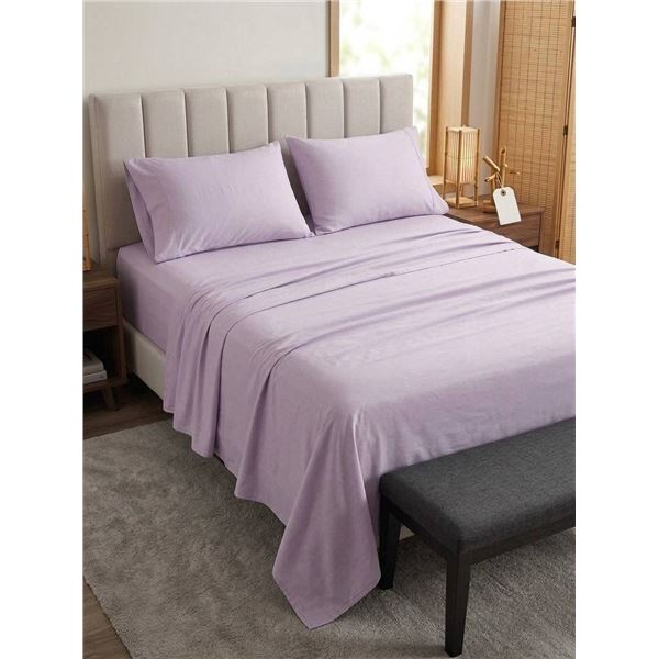 Comfy Home Radiance 9500 Series Queen Sheet Set in Misty Lilac