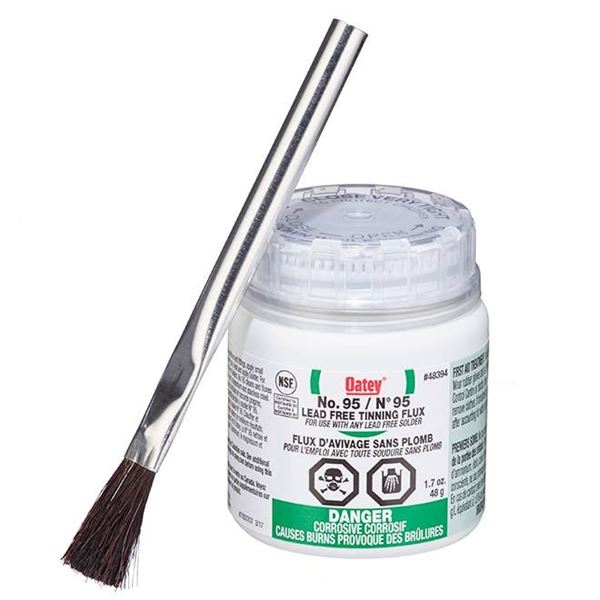 Oatey No. 95 Lead-Free Tinning Flux, 1.7 oz (48 g), Lot of 2