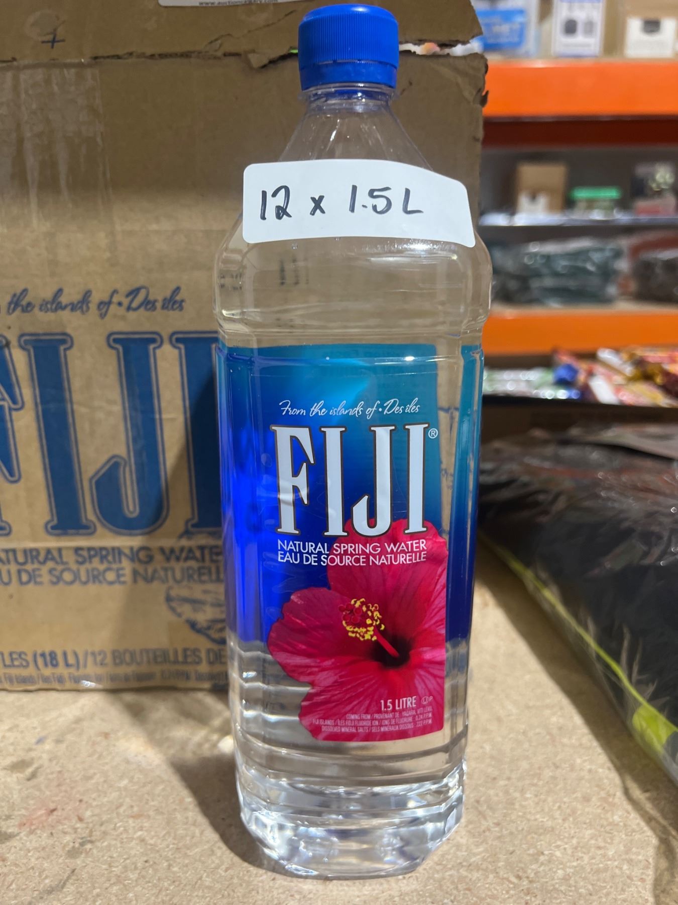 Fiji Natural Spring Water 12 x 1.5L Bottles