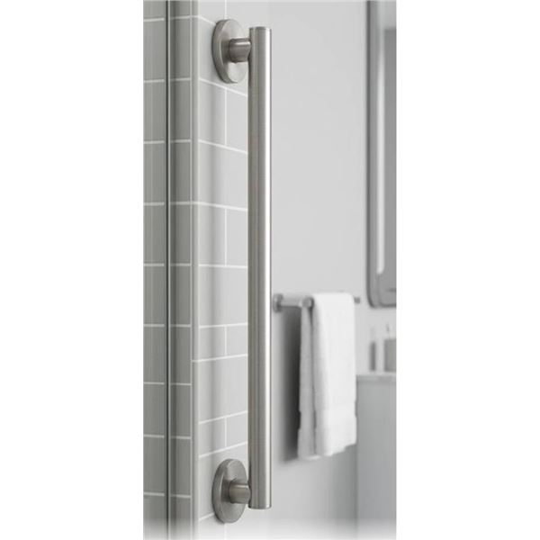 Moen Modern 24-Inch Grab Bar with Spot Resist Brushed Nickel Finish