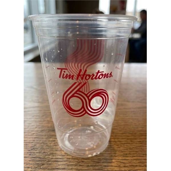 Tim Hortons 60th Anniversary Medium Cold Beverage Cups 1000 Count