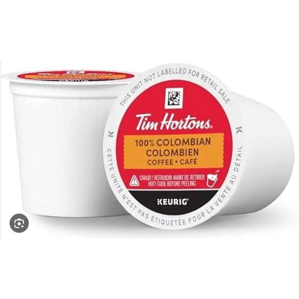 Tim Hortons 100 Percent Colombian Coffee, Aprox. 70 count  K-cup pods