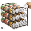 Image 1 : Stackable Can Rack Organizer, 2 Pack, Brown, Made in China