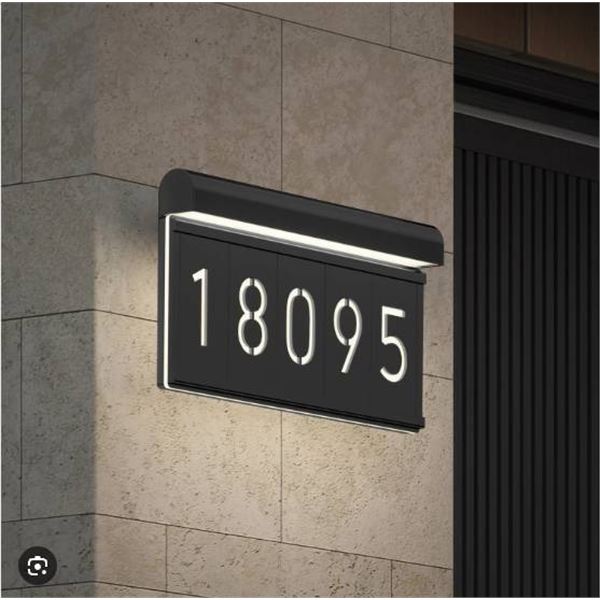 Artika Bowen LED Address Wall Light with Numbers Set