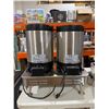Image 2 : Dual Commercial Beverage Dispenser System With Stainless Steel Finish