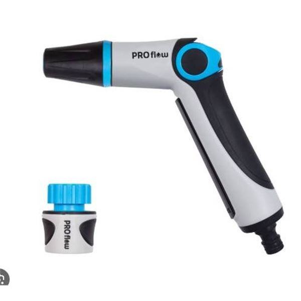 PRO Flow 2-in-1 Jet Gun with Adjustable Spray and Connector