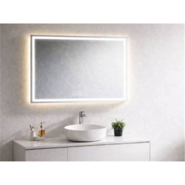 LED Mirror With Touch-Control Lighting And Smart Features