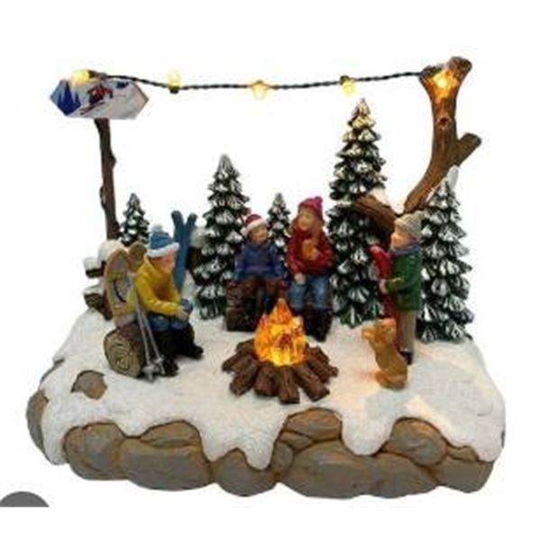 Lemax Celebrations Winter Camping Decor Figurine Set